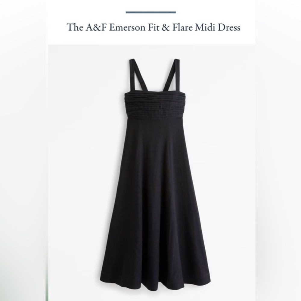 Abercrombie & Fitch Elegant Black Dress -M-